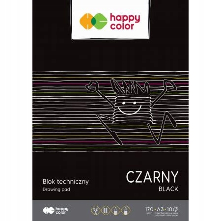 

Blok techniczny A3 czarny 170g. 10ark. Ha 3717 304