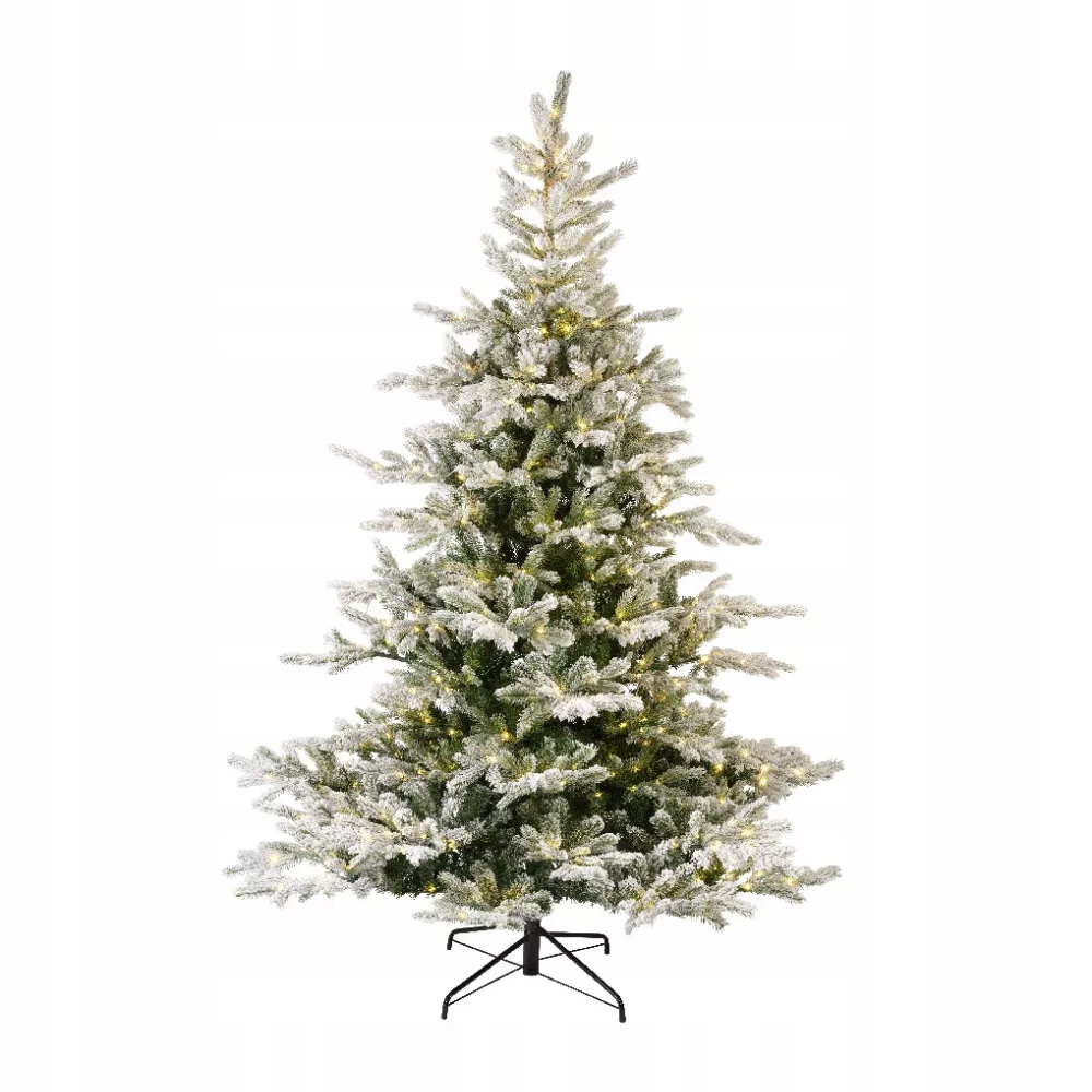 Umělý vánoční stromeček jedle zasněžená Grandis Led Teplá bílá Everlands 210 cm