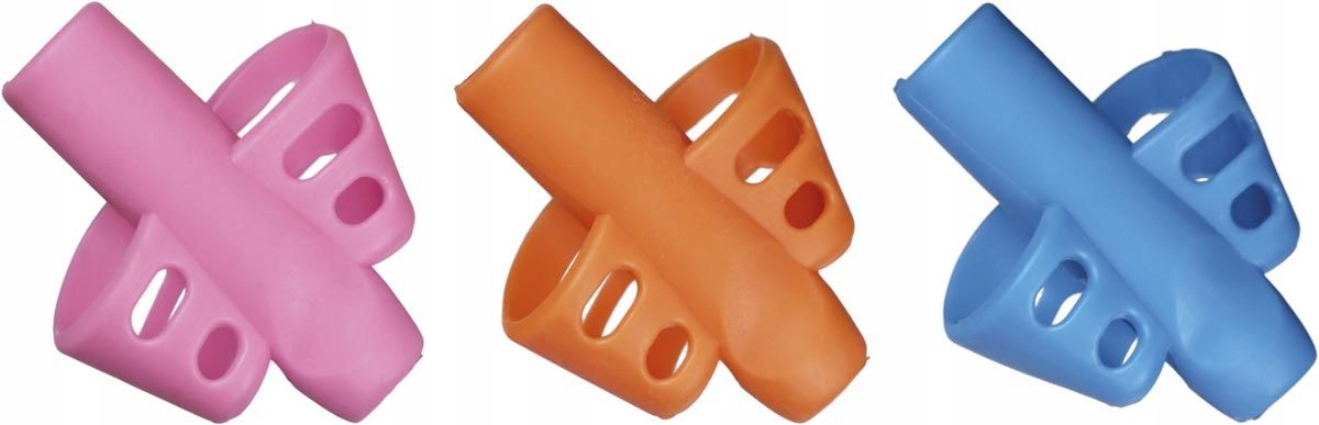 3x Uchwyt nakładki do nauki pisania nakładka na ołówek palec gumowa Stan opakowania oryginalne