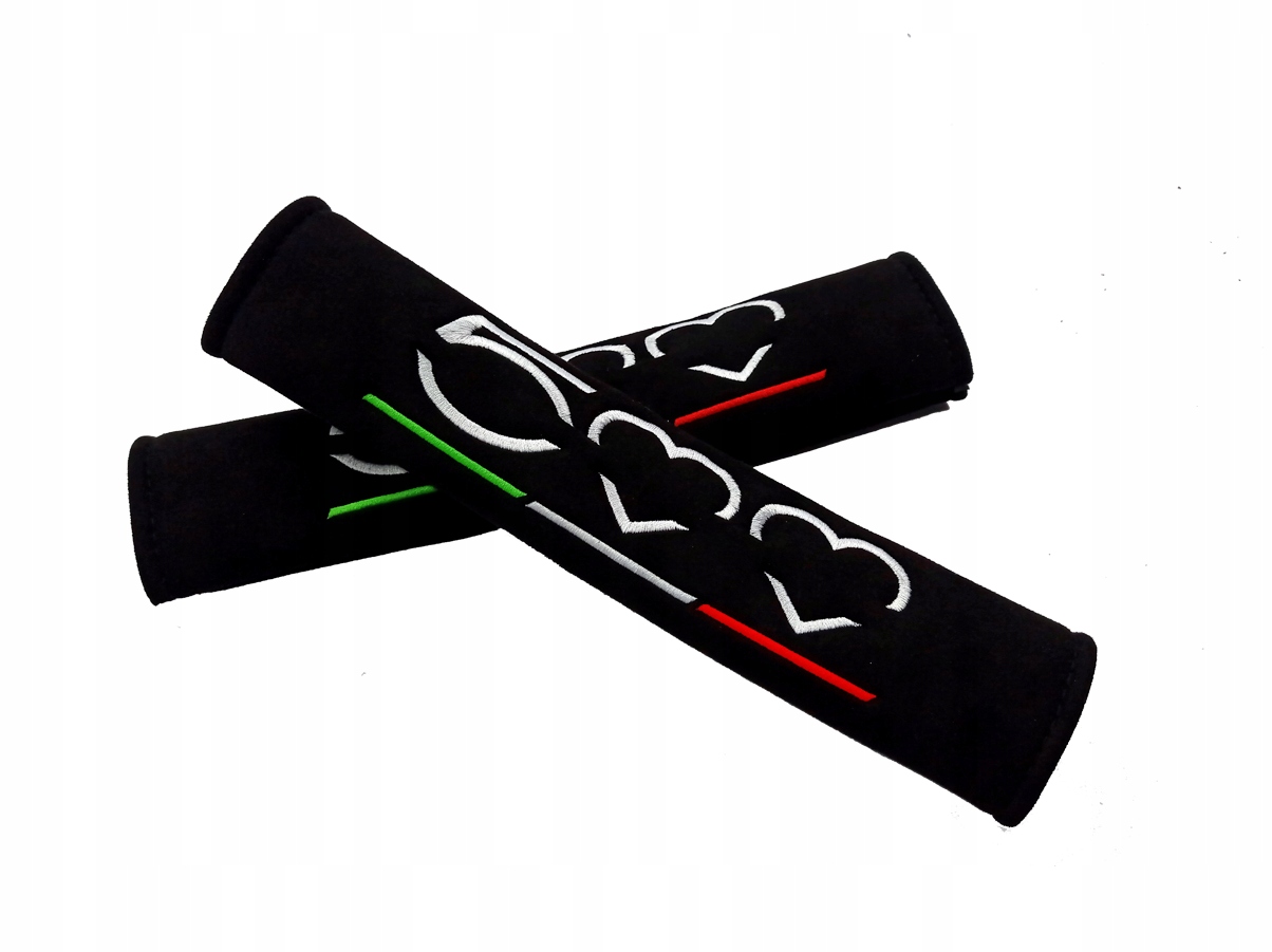 

Nakładki Na Pasy Alcantara 2 Szt Fiat 500 Haft