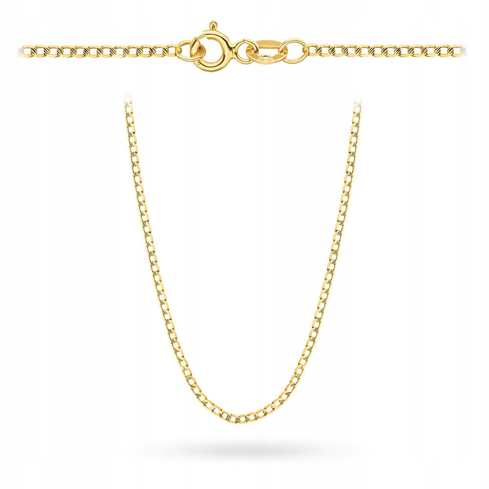 Řetízek zlatý pr. 585 diamantová pancířová vazba nařezaná 50 cm, módní