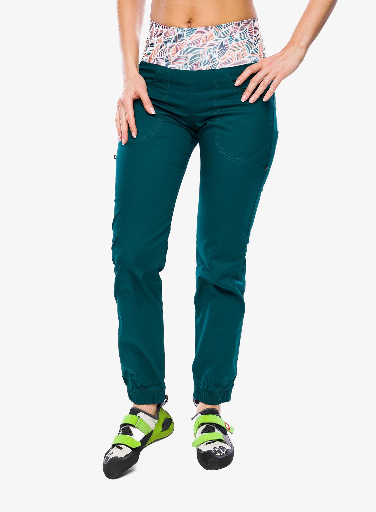 Dámské lezecké kalhoty Ocun Sansa Pants zelená barva, velikost M
