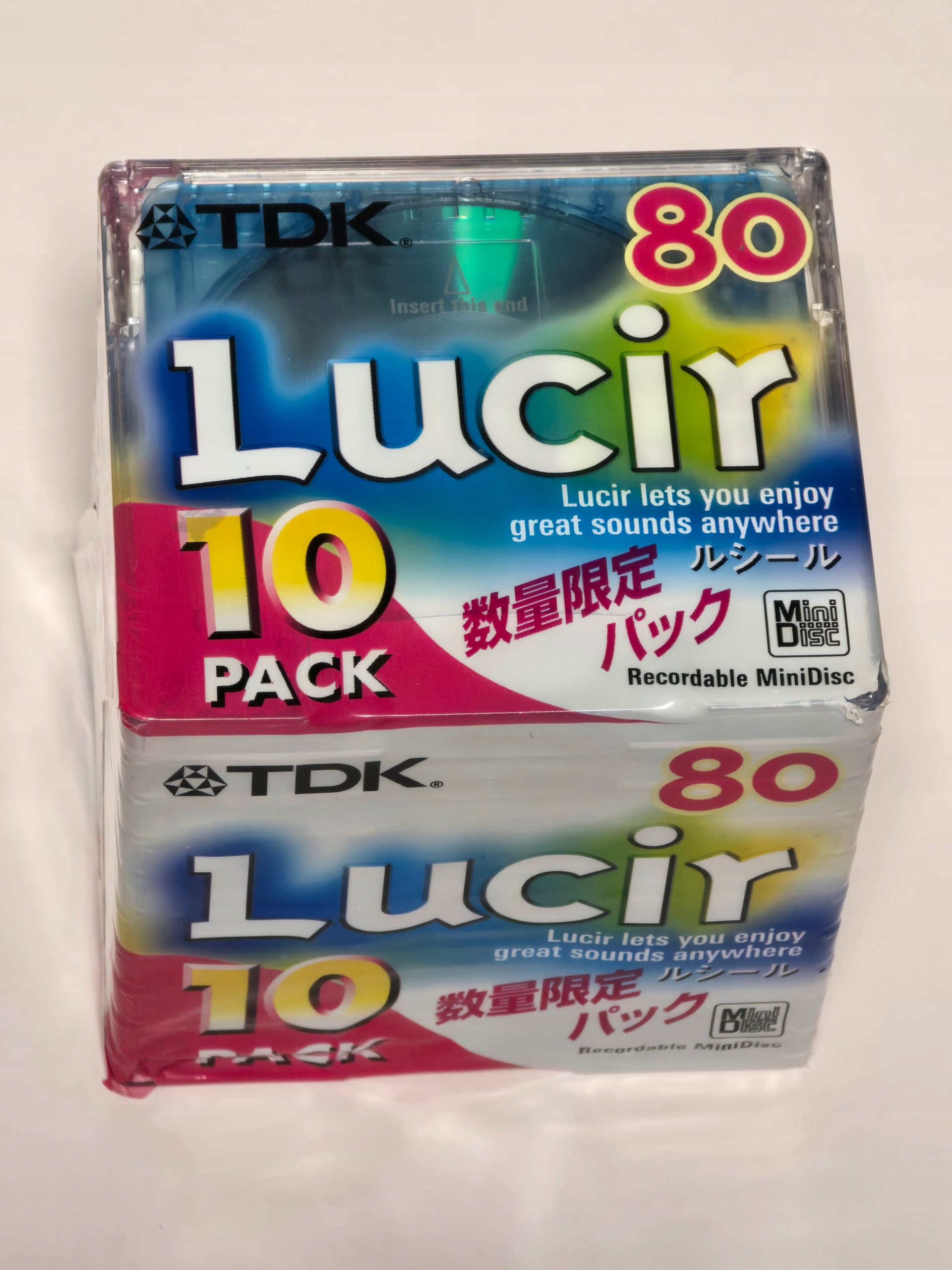 Minidisec Diskety MD Tdk Lucir 80 MD-LU80X10NL 10 Pack 10 Ks Nová Fólia