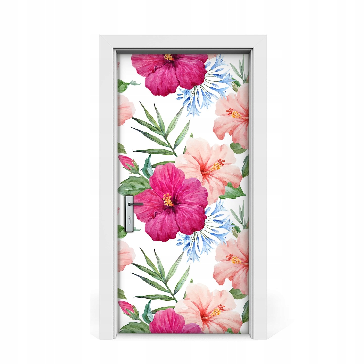 

Naklejka na drzwi okleina Kwiat hibiskusa 95x205