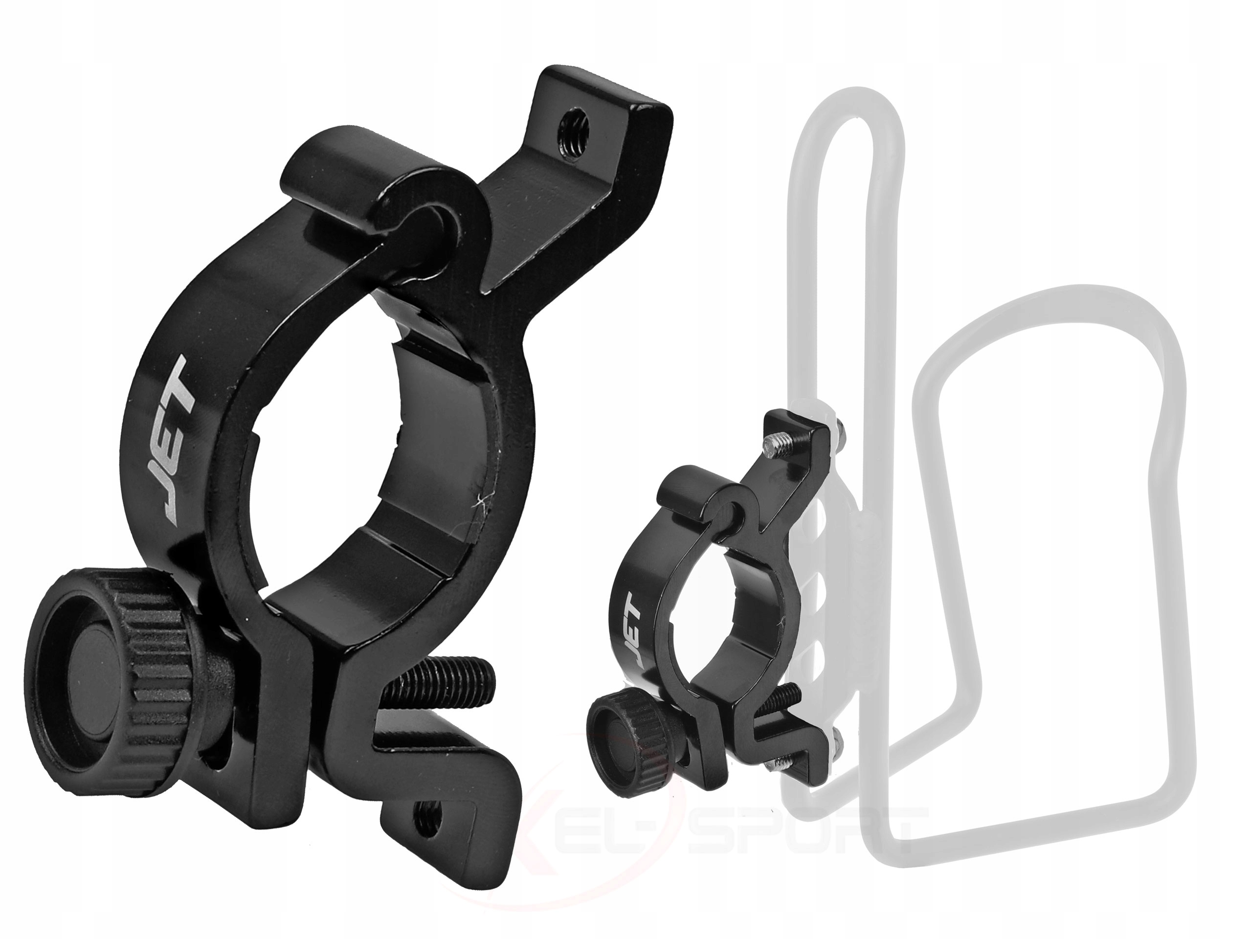 Uchwyt adapter na koszyk bidonu Alu Jet 25-31,8mm