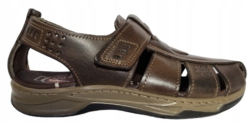 Pánské kožené sandály Pegada 132255-03 hnědé, velikost 41