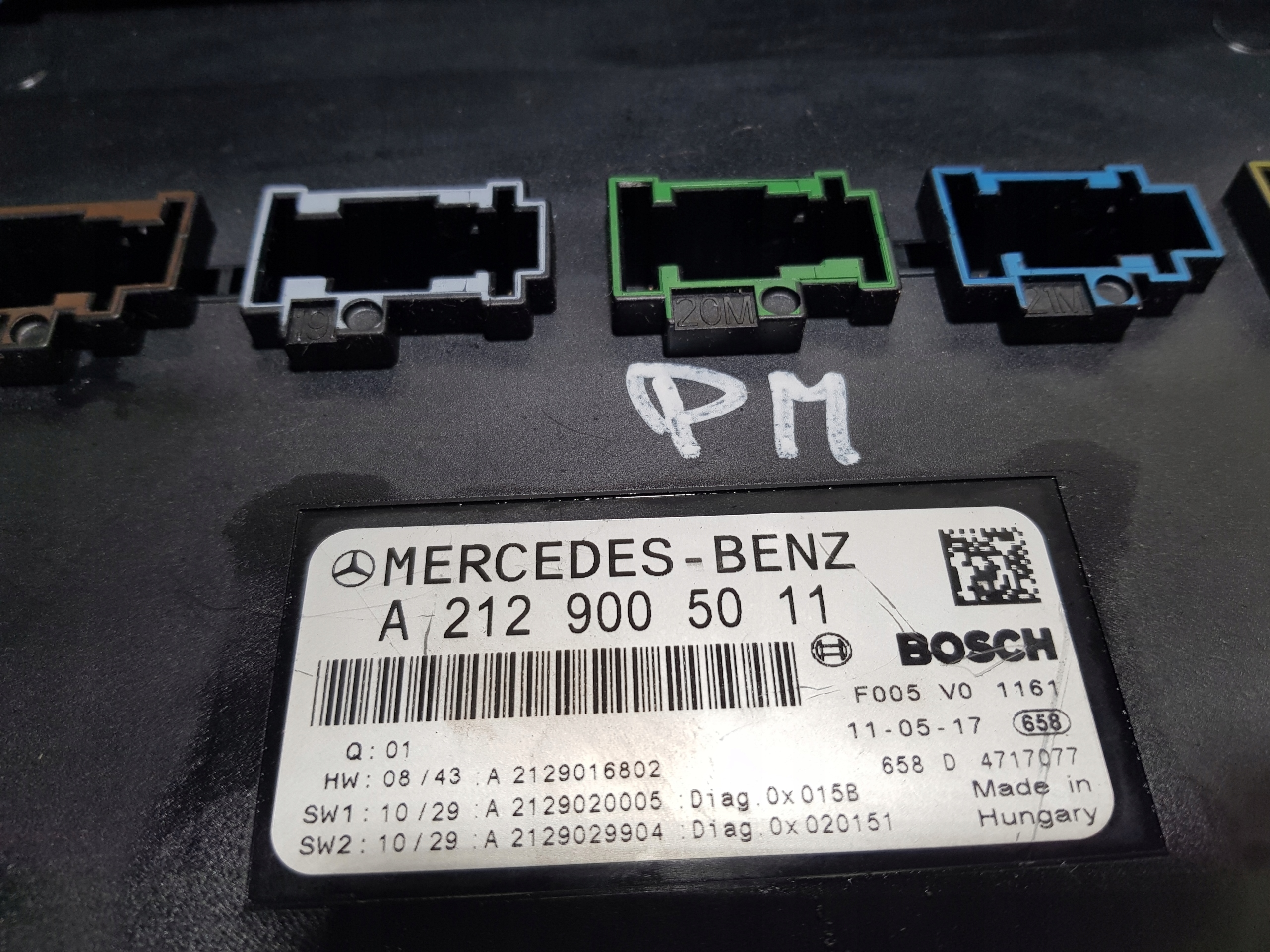 MERCEDES CLS W218 W212 module control unit SAM 2129005011