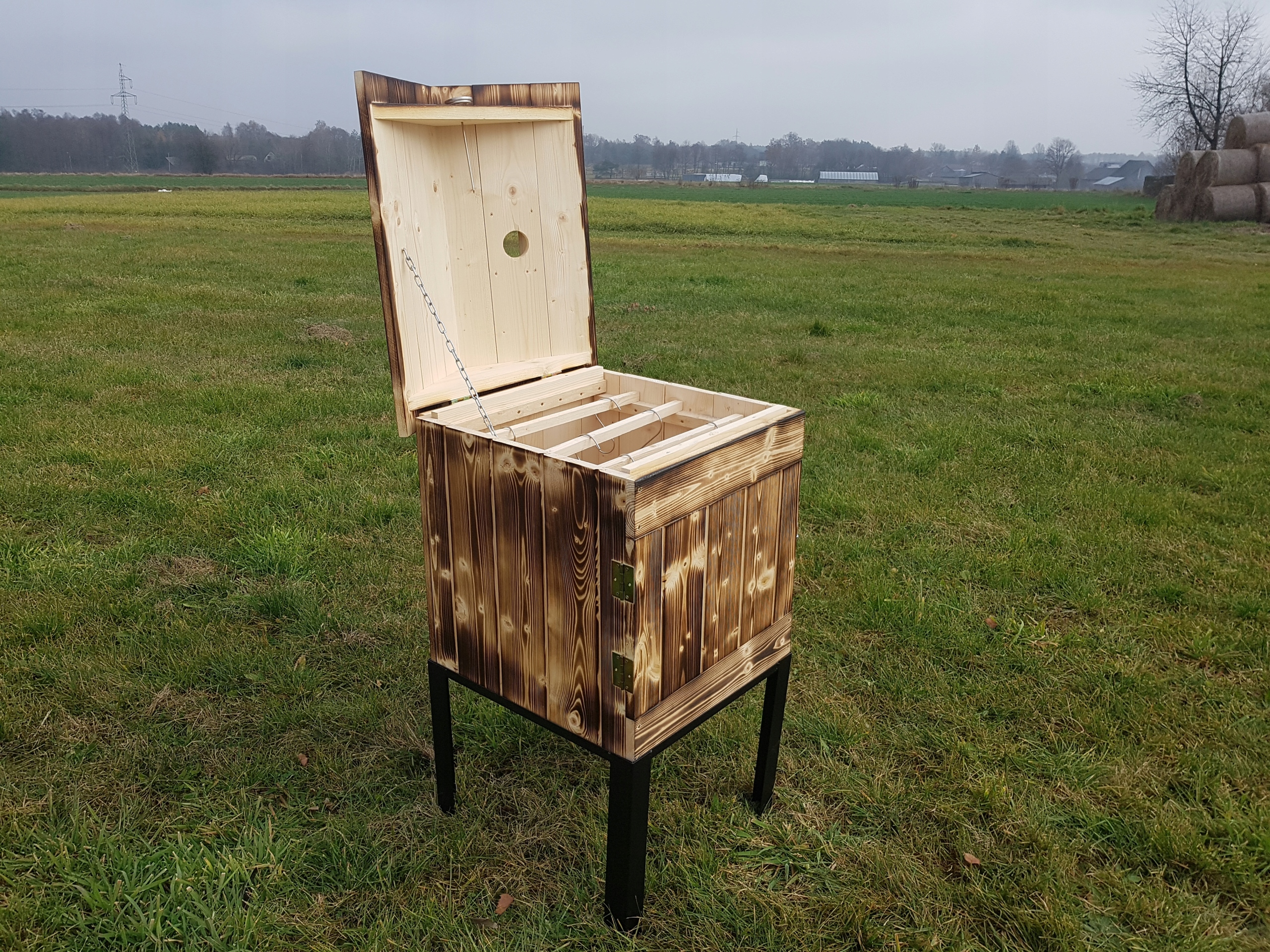 WĘDZARNIA DREWNIANA WĘDZOK OGRODOWA UCHYLNY DACH Producent inna