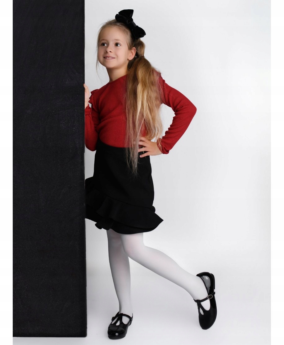 BIAŁE RAJSTOPY RAJSTOPKI Z MIKROFIBRY 140-146 YOCLUB Marka YOCLUB