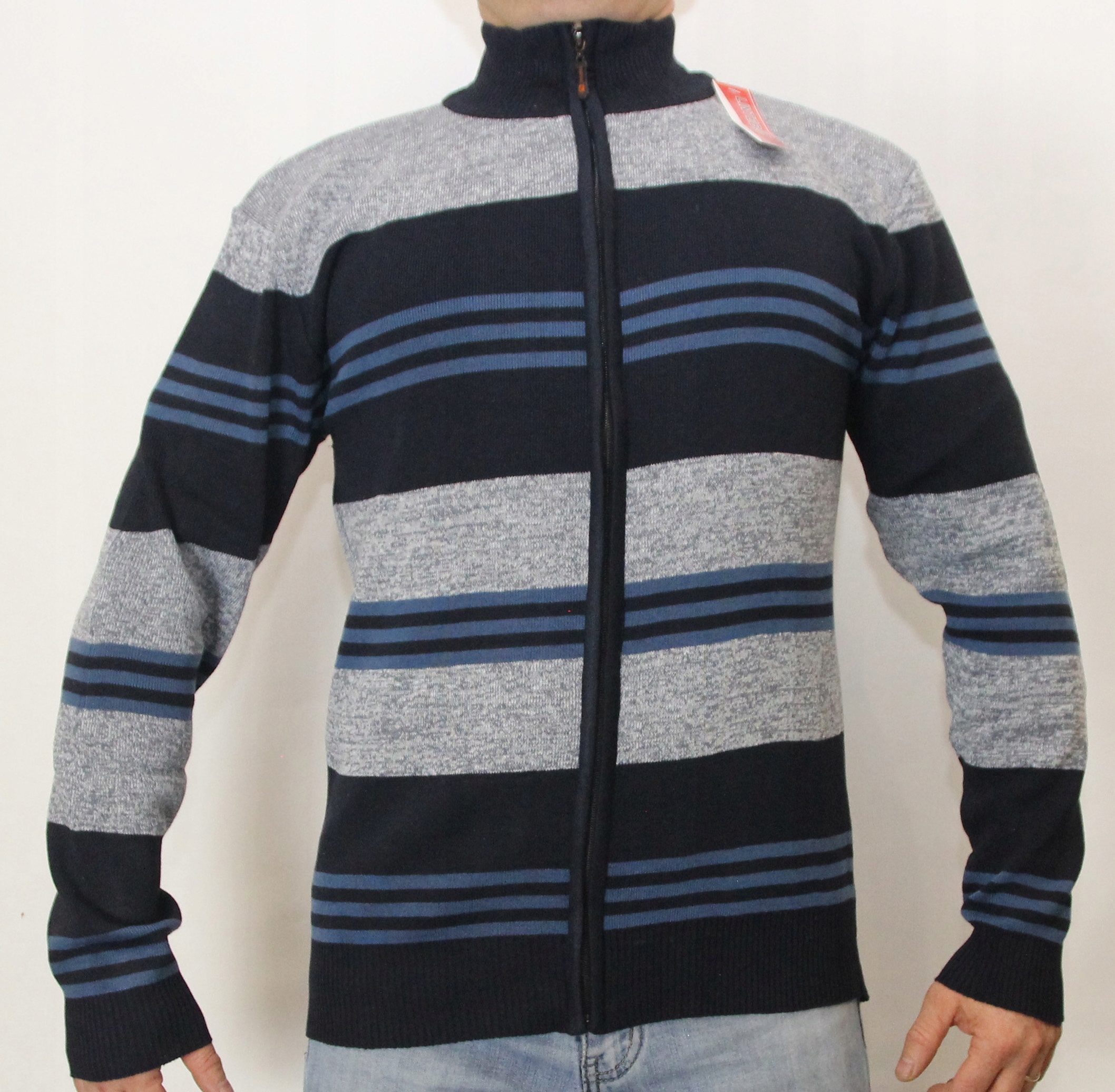 

Sweter Męski Rozpinany Półgolf XXL