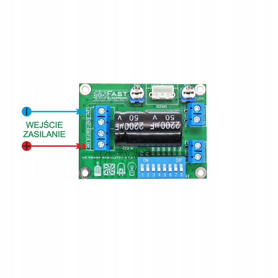 Regulator silnika LED PWM Soft Start i Stop 20A Kod producenta Reg 20A
