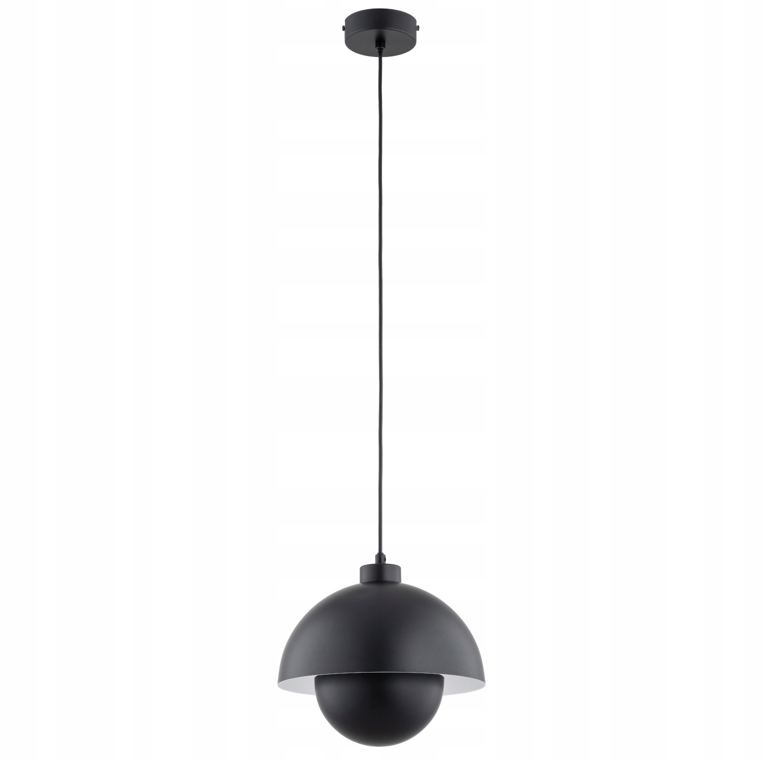 Alfa Závěsná lampa Kuger Černá Kopule 1xE27 15W Moderní