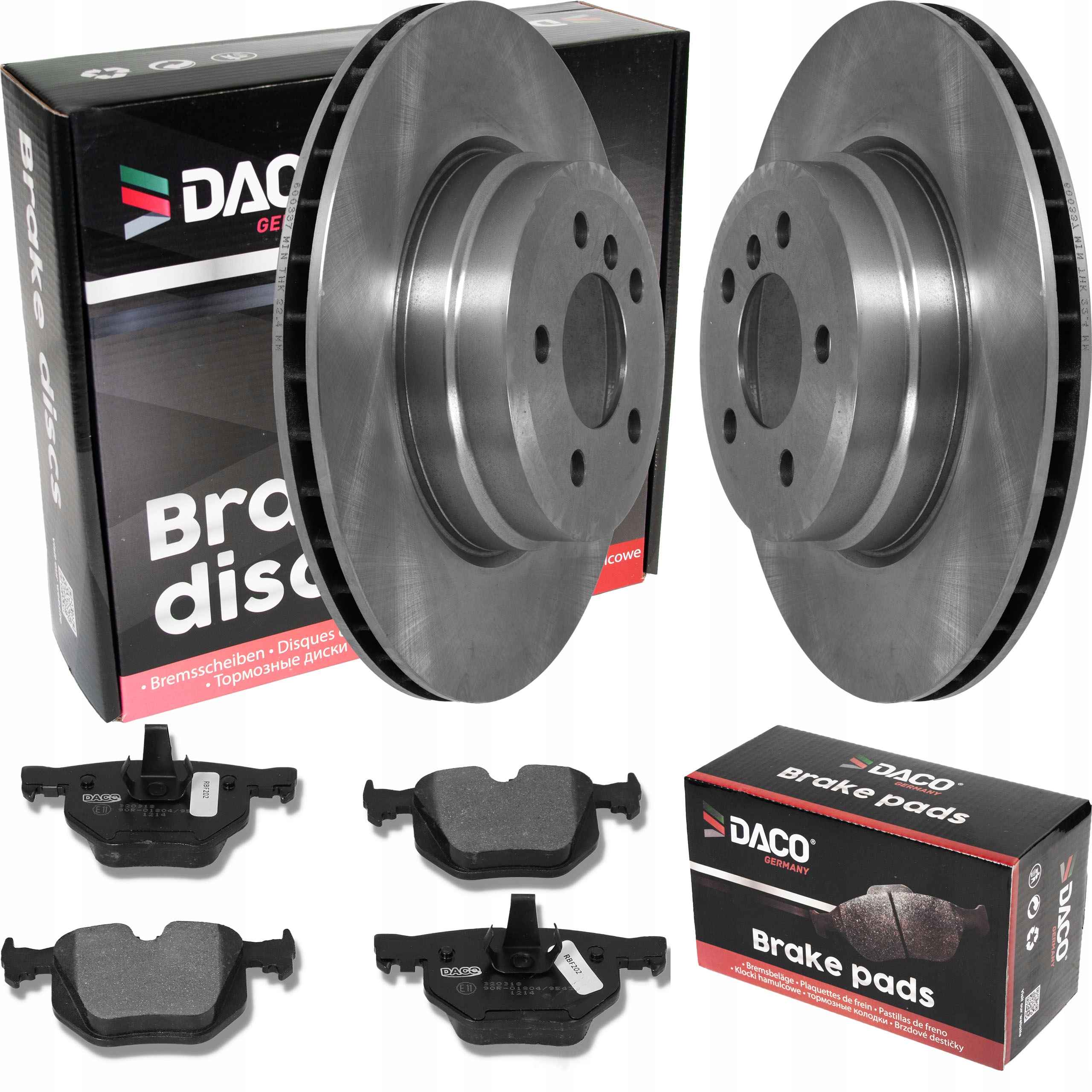 600337 - Диски и колодки DACO BMW X5 E70 07-345X24 V задний