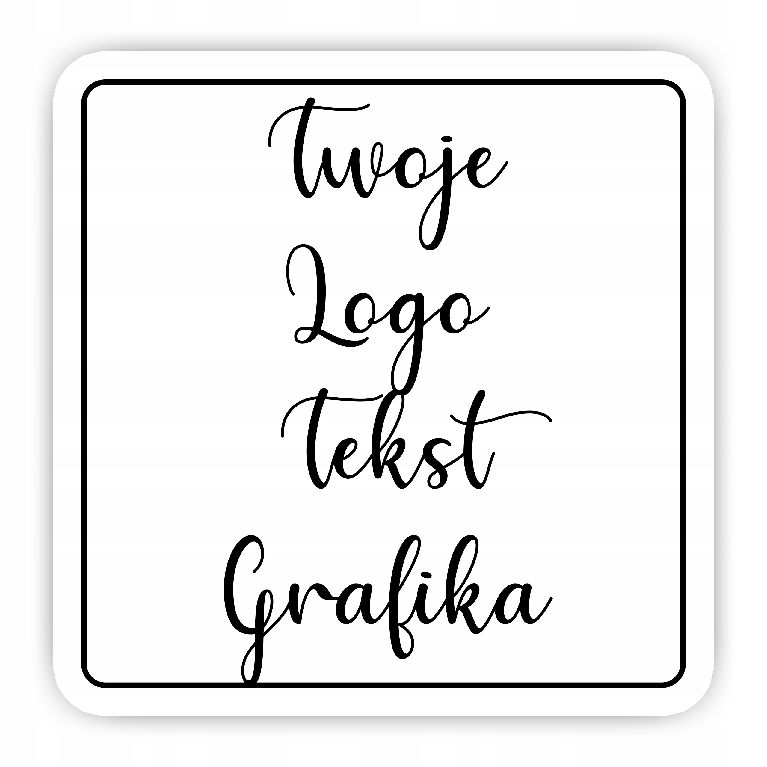 Naklejki LOGO Własny Projekt Grafika Personalizowane KOLOROWE PAPIER FOTO Producent Inna