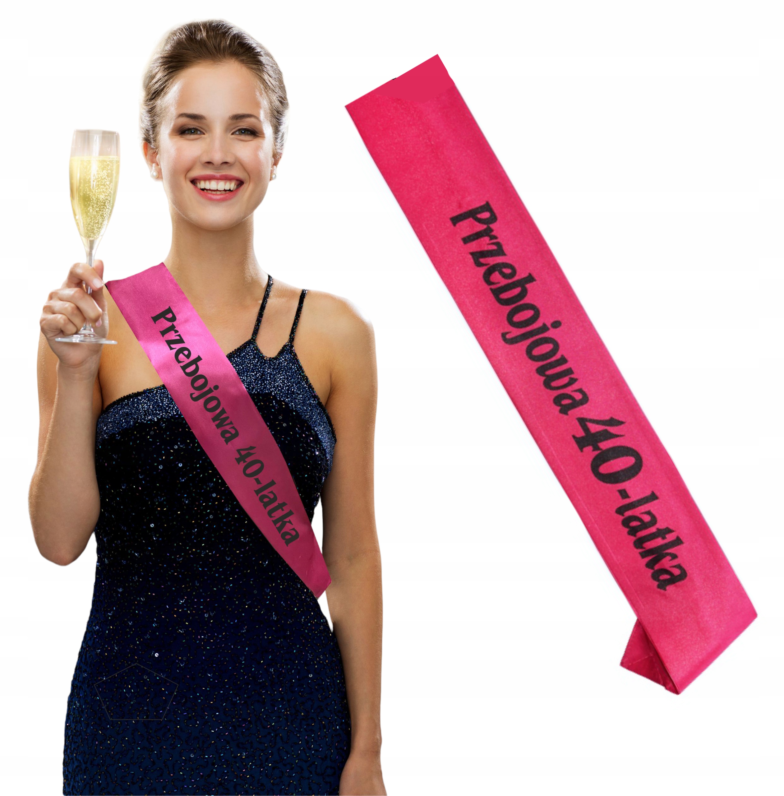 

Szarfa Na Urodziny 18 30 40 50 60 dla niej