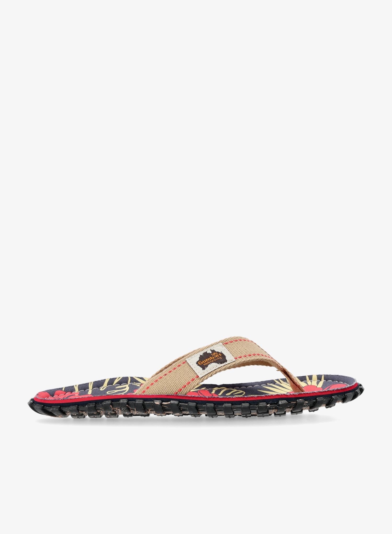 Japonky Gumbies Islander Canvas denim hibiscus 48