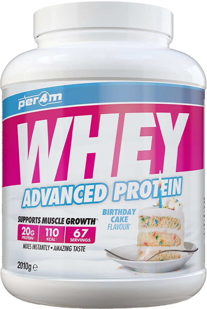 Per4M Whey Advanced Protein Birthday Cake 2010 g – hustá protein