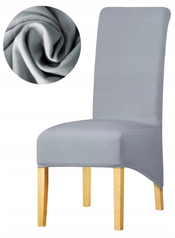 

Pokrowiec na krzesło szary XL Elastyczny