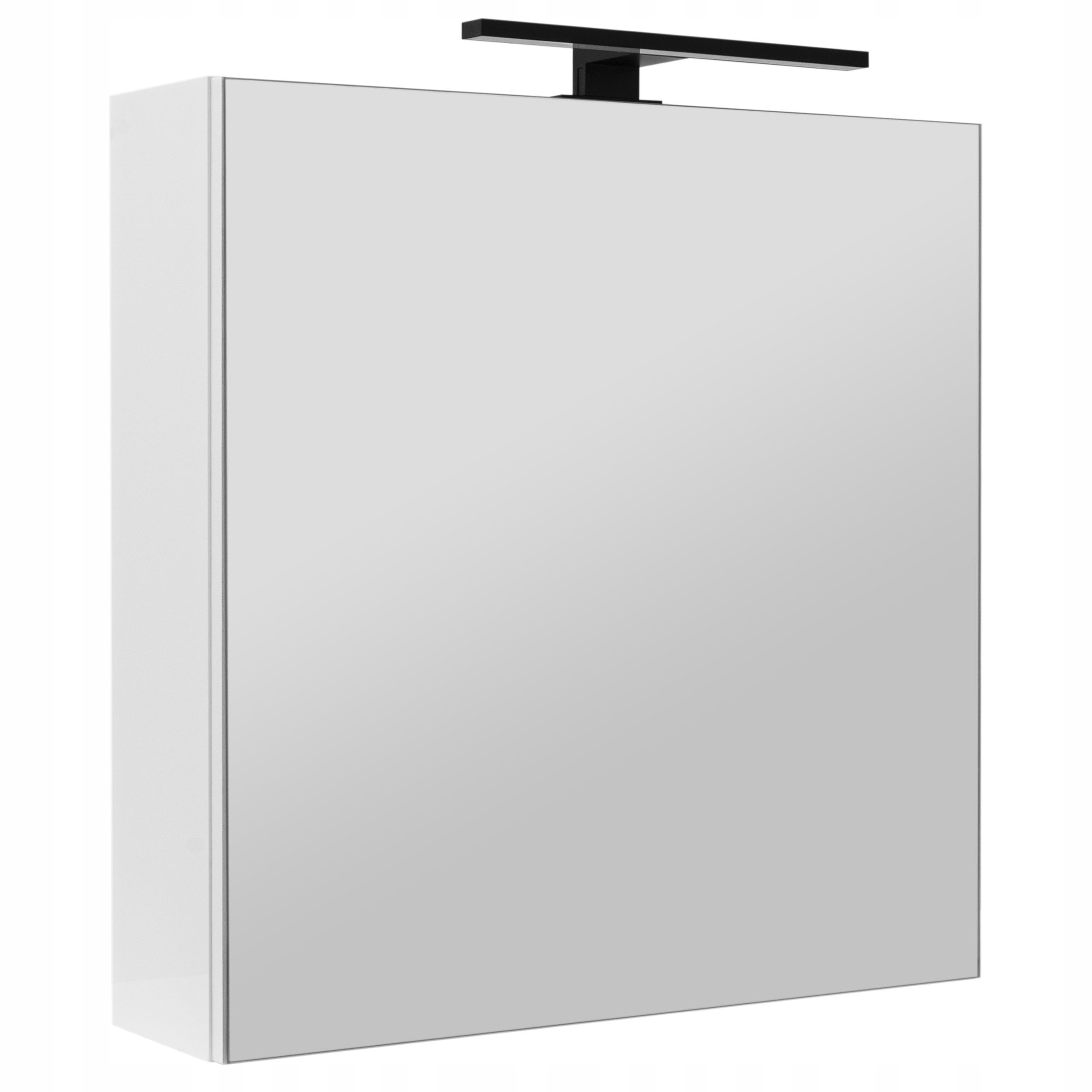 SZAFKA ŁAZIENKOWA Z LUSTREM OŚWIETLENIEM LAMPKĄ LED LUSTRZANA WISZĄCA 60 cm