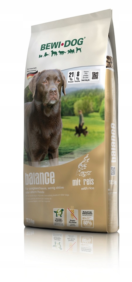 Bewi Dog Balance suché krmivo pro málo aktivní psy 12,5 kg