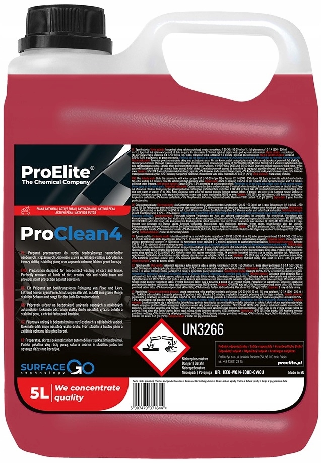 ProElite ProClean 4 piana aktywna z zapachem 5L