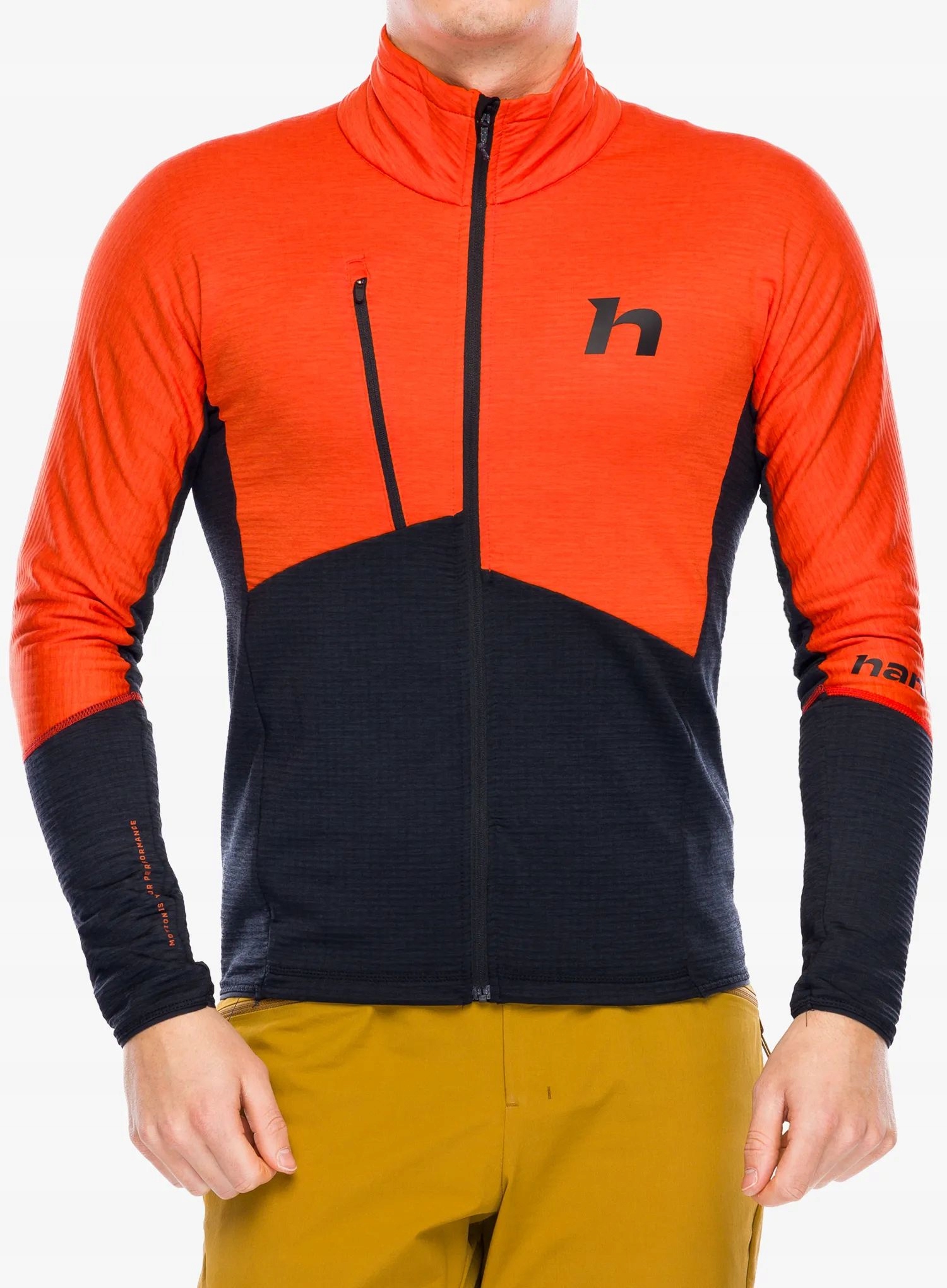 Bluza rozpinana Hannah Niro spicy orange/anthracite mel XL