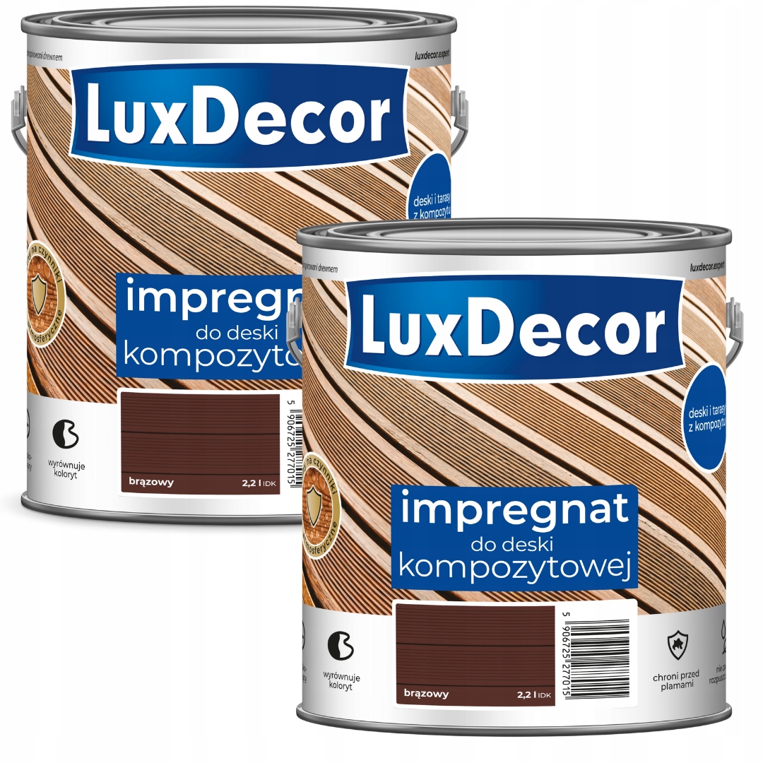 Sada 2KS Luxdecor Impregnace Na Kompozitní Desku Hnědá 2X2,2L