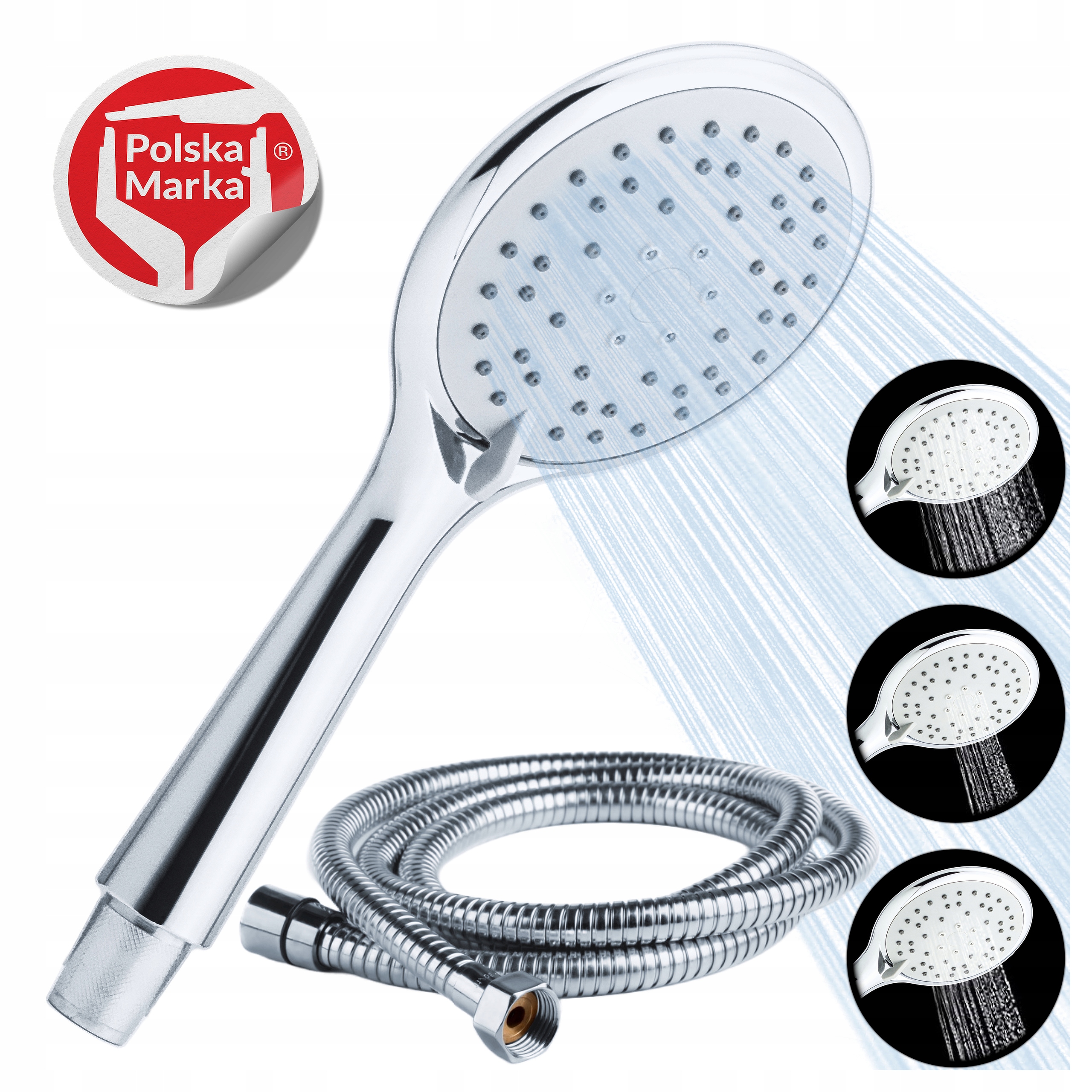 Hadice Univerzální sprchová hlavice 3 režimy