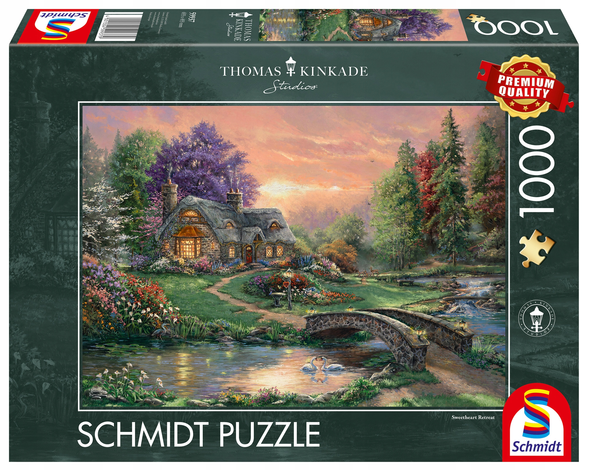 Puzzle 1000 el Schmidt PQ THOMAS KINKADE Romantyczny weekend