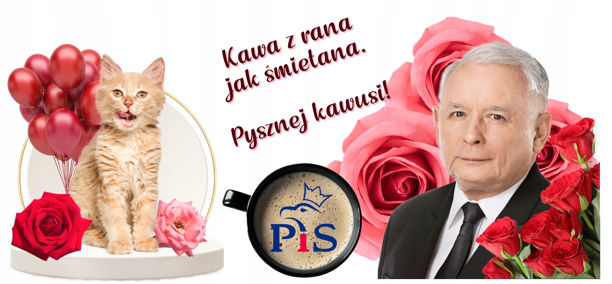 KUBEK PREZESA PIS JAREK ŚMIESZNY PREZENT KACZYŃSKI Pojemność 330 ml