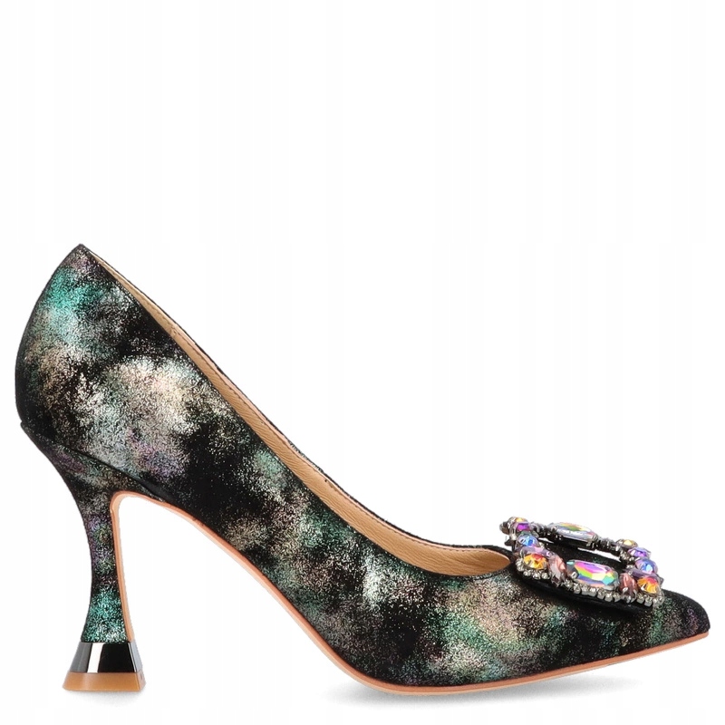 Španělské lodičky s ozdobou Alma En Pena I250434 Černé 38