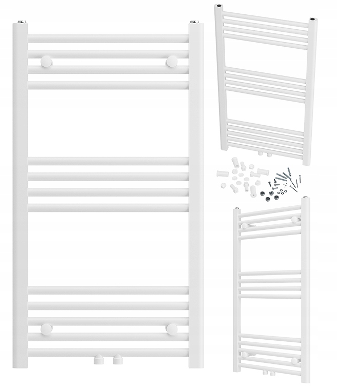Koupelnový Radiátor Kaloryfer Moderní Žebříkový Bílý Raven 90x50 cm