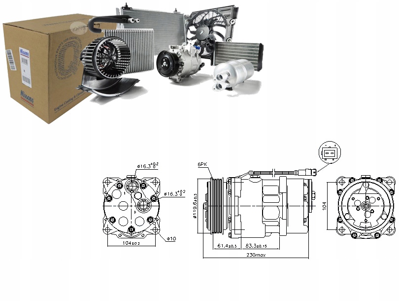 NIS89055 Kompresor Klimatizace Citroen Berlingo Asistent řidiče #33