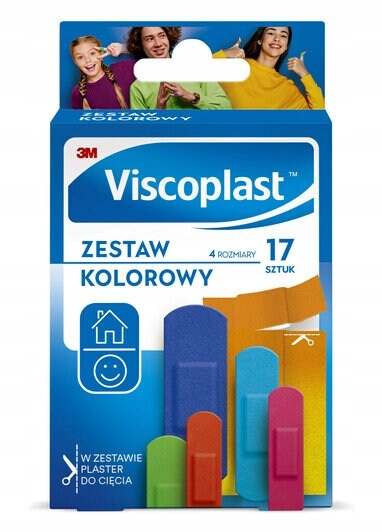 

Viscoplast Zestaw Kolorowych Plastrów dla Dzieci