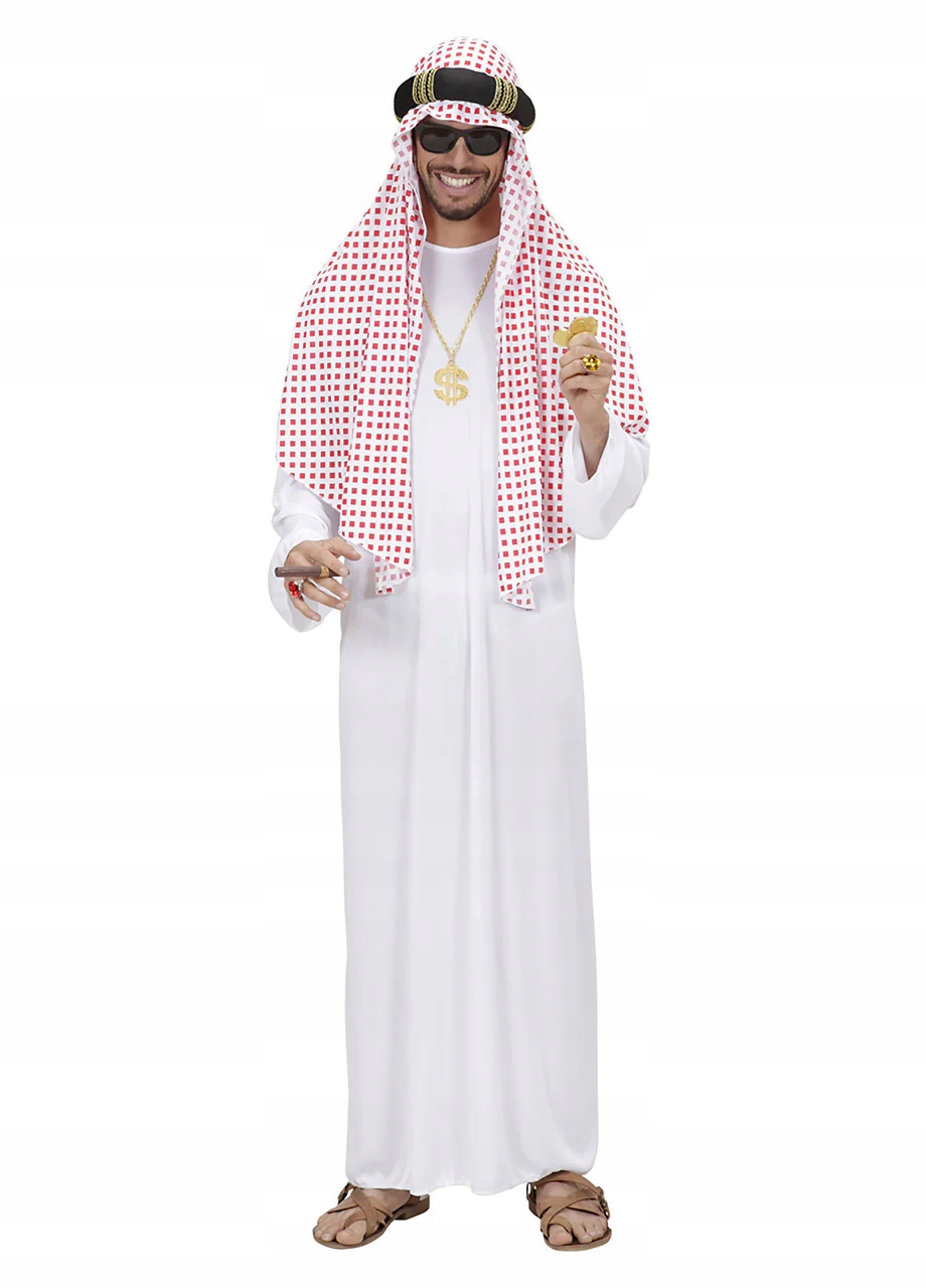 Kostým Araba Kostým Šejka Princ Arabský Převlek Arabský Karneval XXL