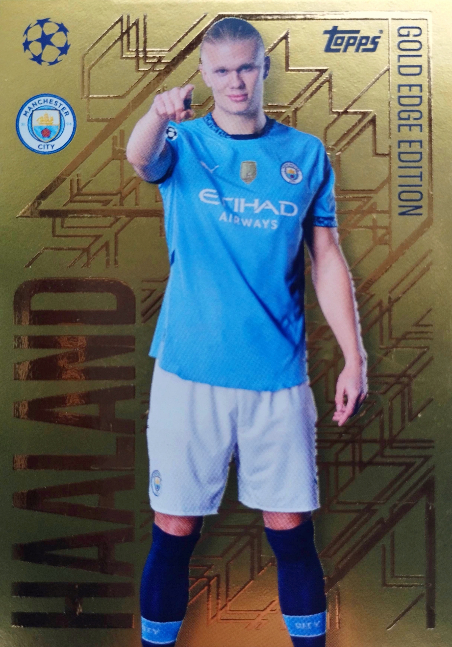 TOPPS MATCH ATTAX 2024-2025 GOLD EDGE EDITION LEGEND GE 2 ERLING