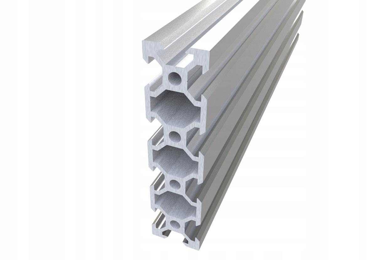 Konstrukční hliníkový profil Typ V-slot 2080 20x80 mm [6] 2000 mm Stříbrný