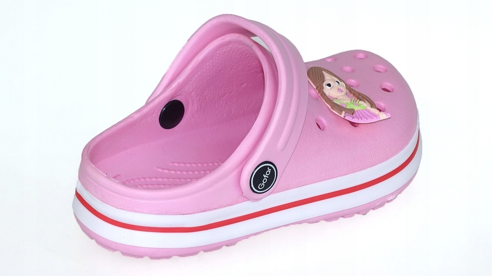 KROKSY KLAPKI OGRODOWE BASEN PIANKOWE DZIECIĘCE Kolor różowy