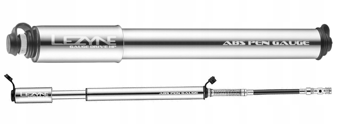 Pumpička Lezyne Gauge Drive Hp M Abs stříbrná