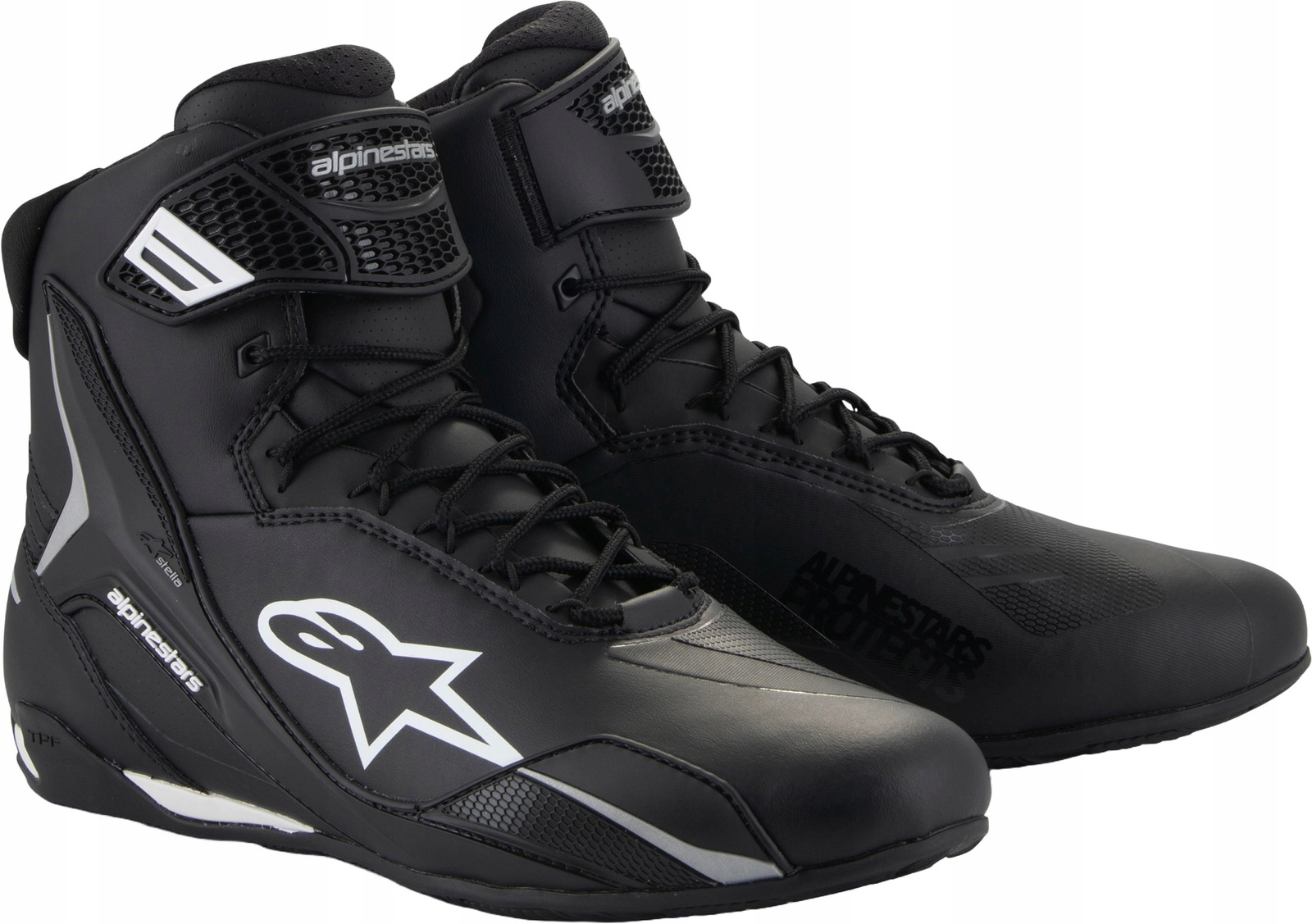 Motocyklové topánky Alpinestars Stella FASTER-4 bielo-čierne červené 37,5