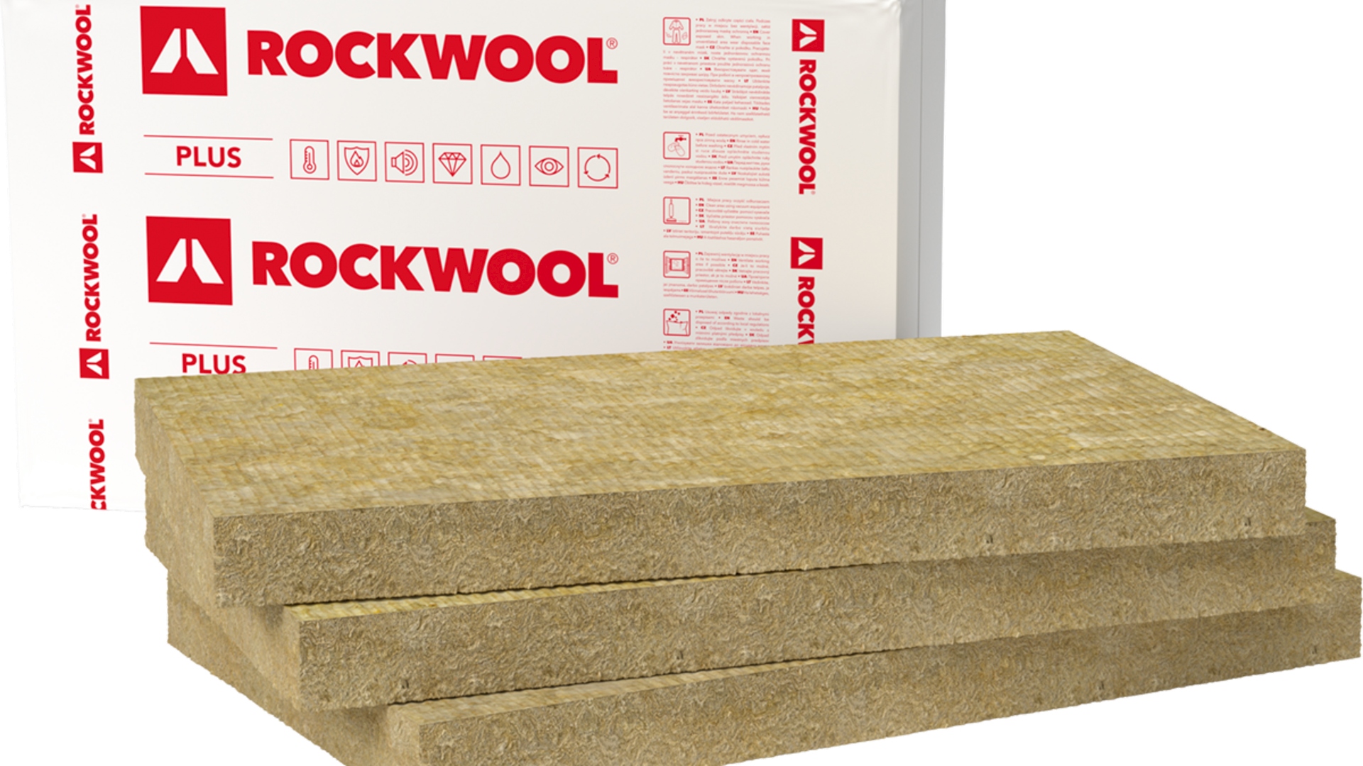 WEŁNA SKALNA ROCKWOOL ROCKMIN PLUS 7,5cm