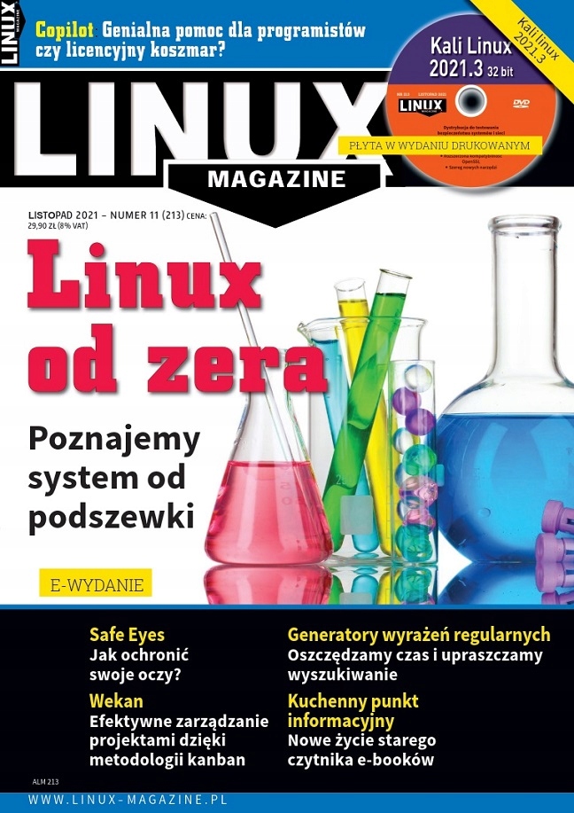 e-wydanie LinuxMagazine 11(213)2021 Linux od zera