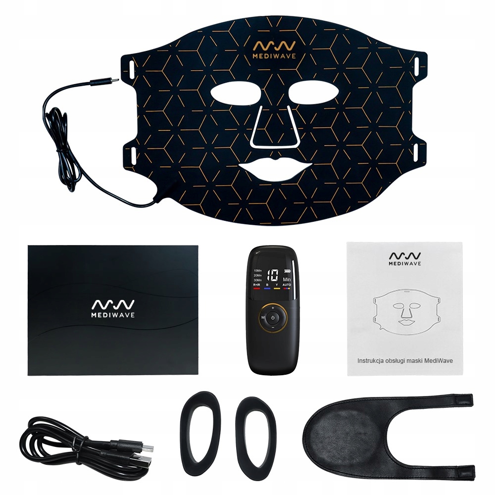 Led Maska Na Obličej Pro Fotonovou Terapii Světlem, Lékařský Silikon Mediwave