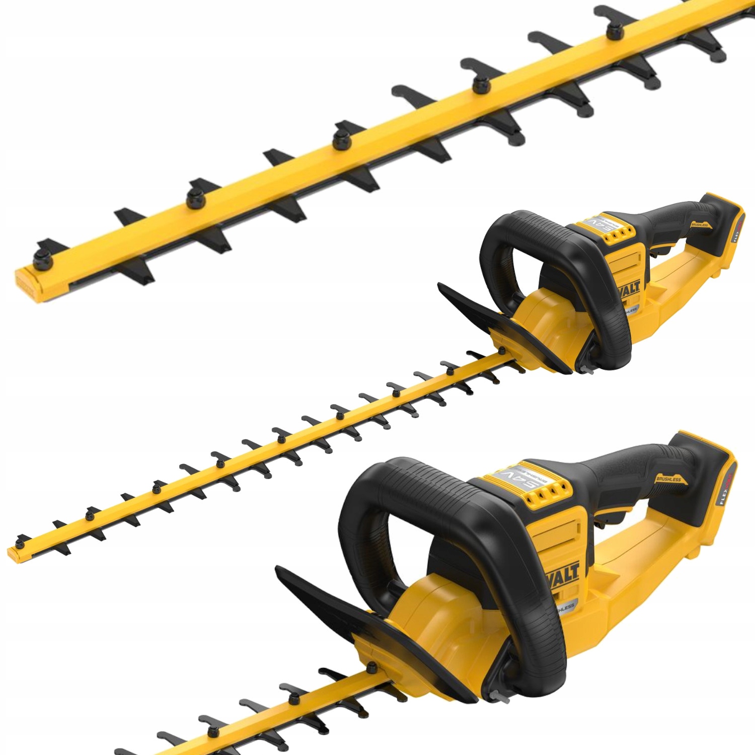 Nożyce do żywopłotu 54V z rozstawem zębów 31mm DeWALT DCMHT573