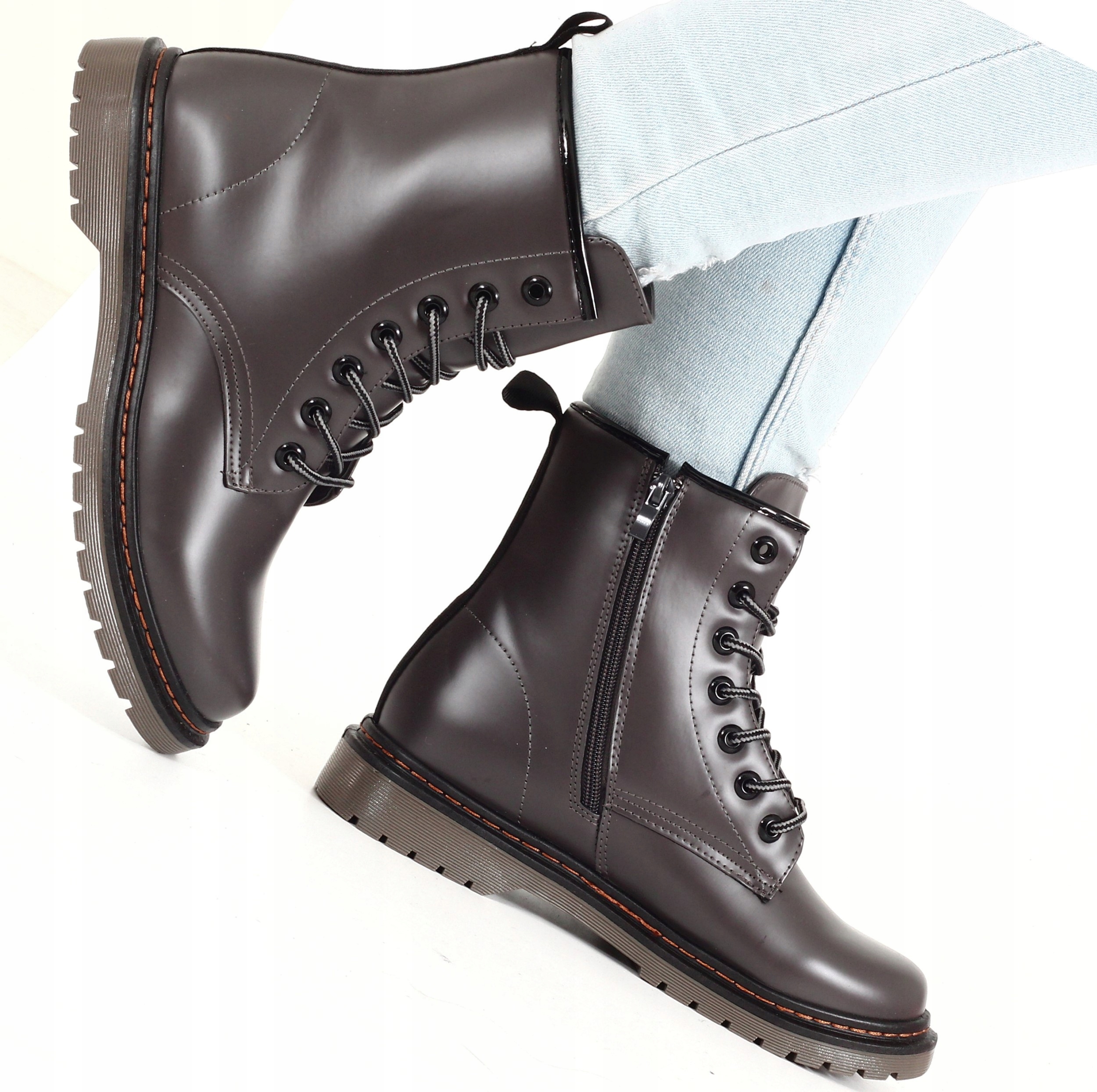 Trapery Botki Timberki Buty Damskie Workery