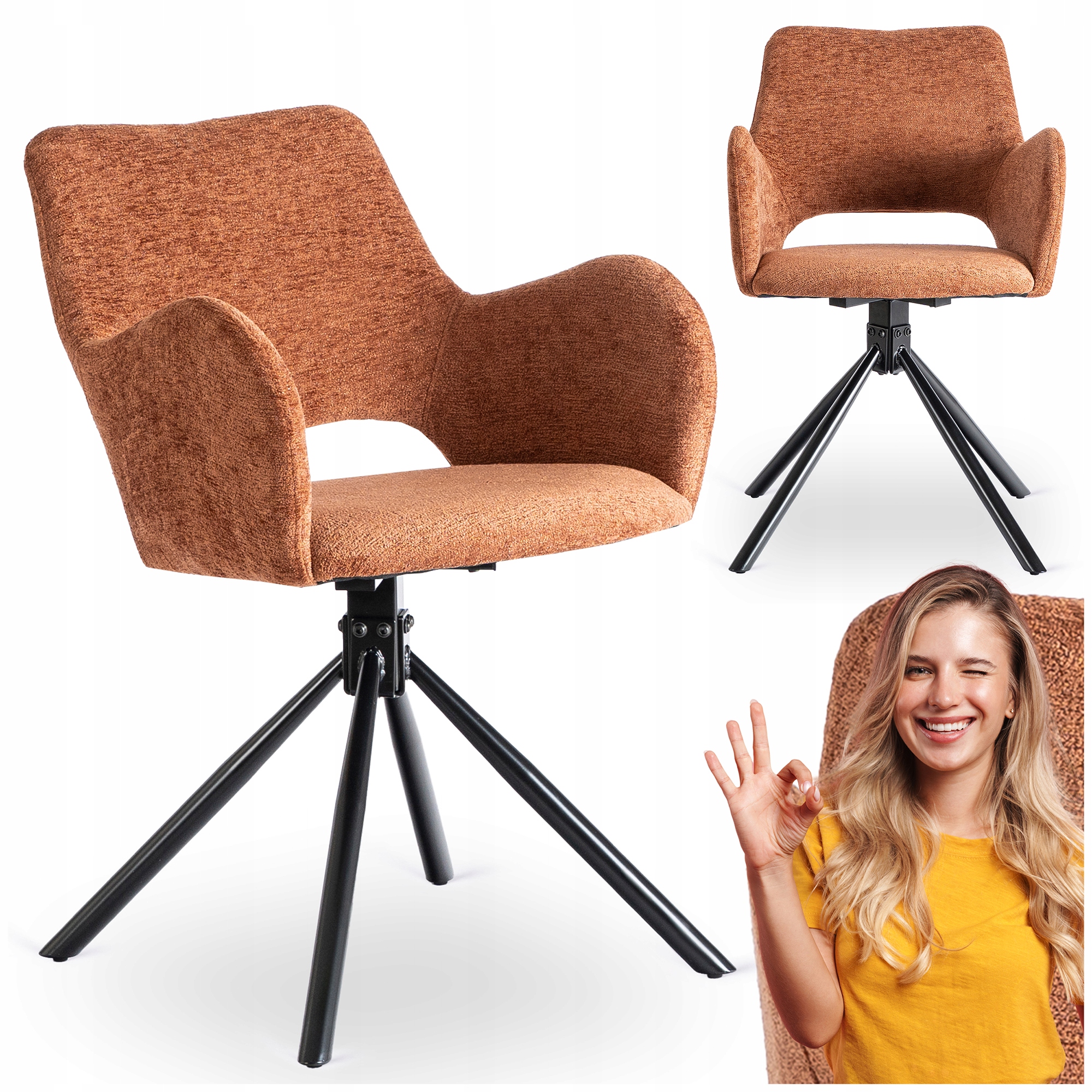 Kuchyňská židle do obývacího pokoje Čalouněná do kuchyně Jídelna Červená Flav