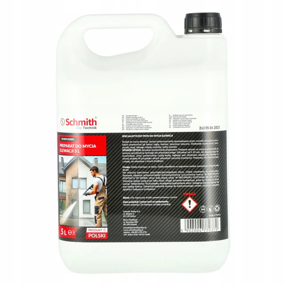 Levně Přípravek na mytí fasády a omítky fasád 5L Schmith