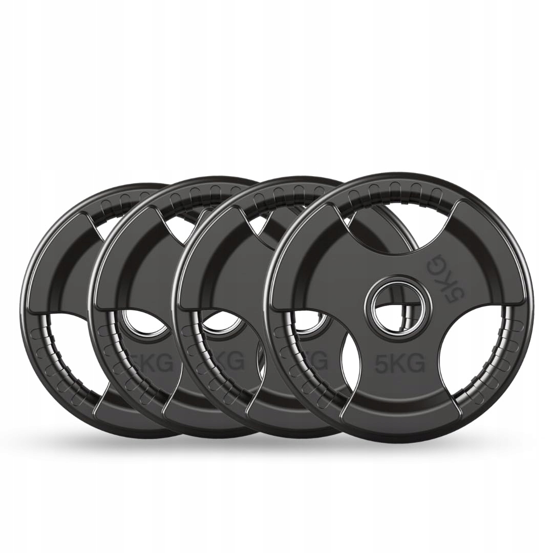 Olympijské závaží 4x5 kg gumové talíře 50 mm litina trénink