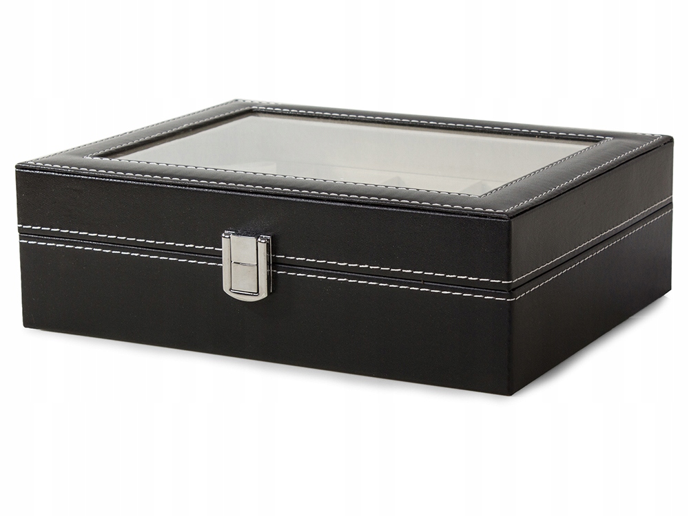 SZKATUŁKA NA ZEGARKI ORGANIZER PUDEŁKO ETUI 10X ZEGARKÓW PUDEŁKO ETUI BOX Kod producenta 01445