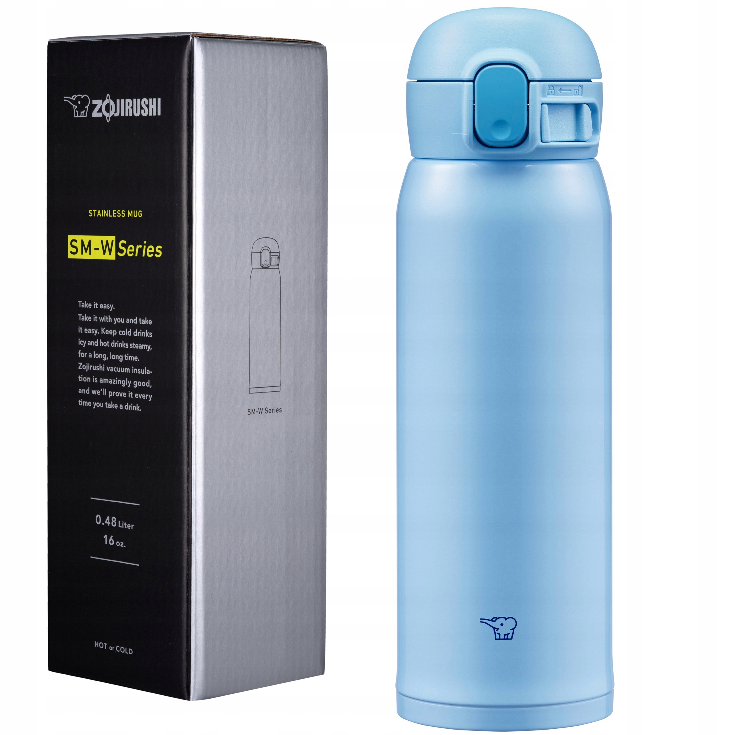 Termohrnek termoska do pracovního auta Zojirushi SM-WR48E-AP 0,48L